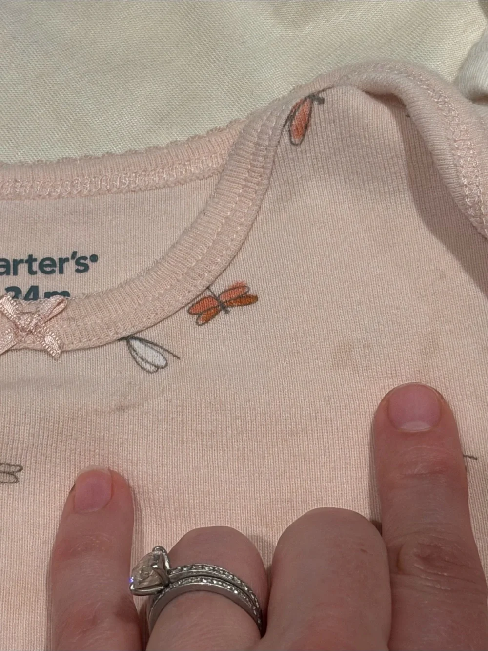 Carters print cream easy